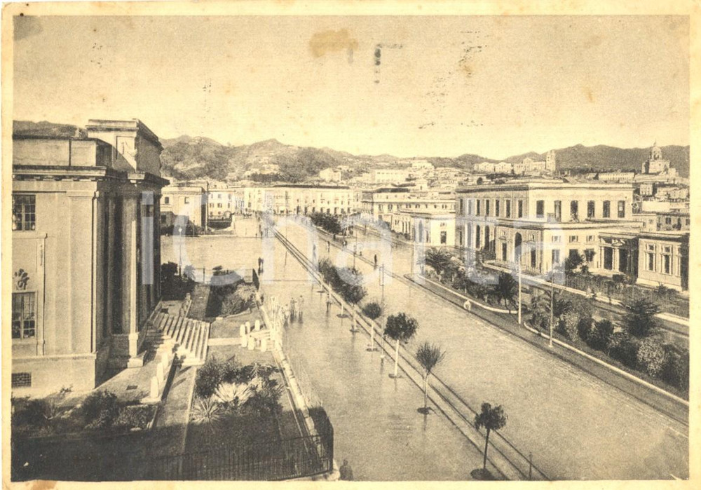 Cartolina originale da collezione 1950 MESSINA Palazzo di Giustizia e Università in Via CANNIZZARO Cartolina FG VG 1
