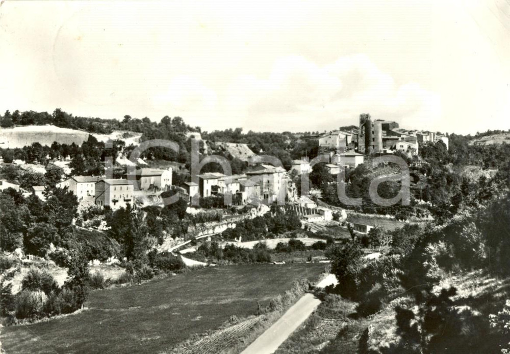 Cartolina originale da collezione 1953 SORANO GR Panorama di CASTELL OTTIERI Cartolina postale FG VG 1