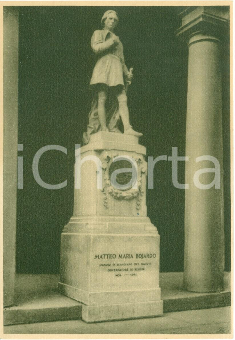 Cartolina originale da collezione 1938 REGGIO EMILIA Monumento a Matteo Maria BOIARDO Cartolina FG NV 1