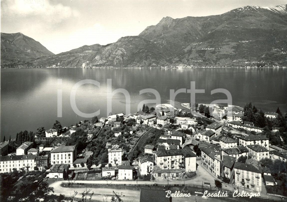 Cartolina originale da collezione 1950 ca BELLANO LC Scorcio del lago a COLTOGNO Cartolina postale FG NV 1