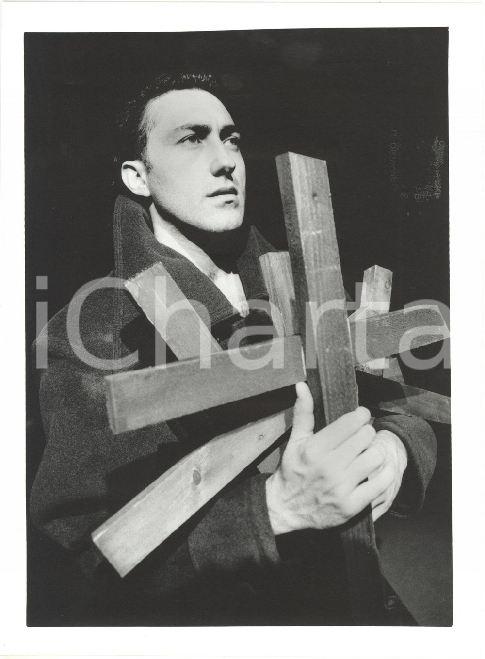 Fotografia d epoca originale 1994 MILANO Teatro Studio Salvini  Silvio DA RÙ Alfiero principe dei sepolcri 1