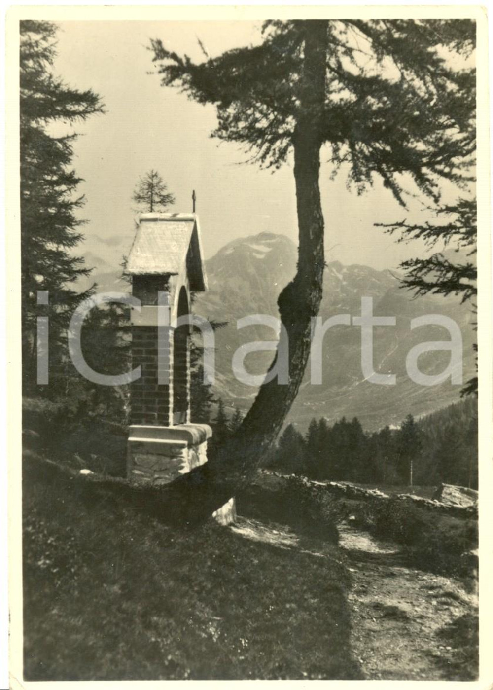 Cartolina originale da collezione 1947 MADESIMO (SO) Una cappelletta della VIA CRUCIS *Cartolina postale FG VG 1