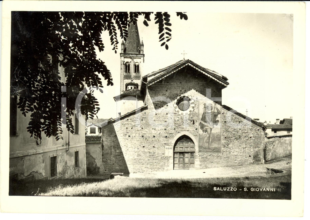 Cartolina originale da collezione 1951 SALUZZO CN S. Giovanni Cartolina postale FG VG 1