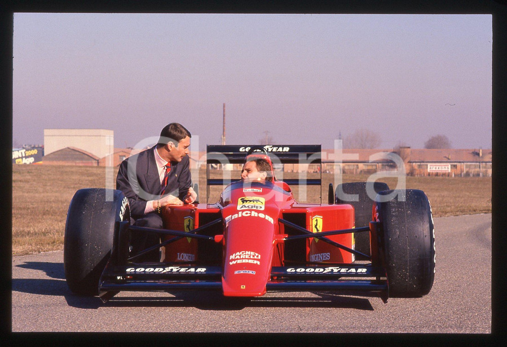 35mm vintage slide* 1989 FIORANO Nigel MANSELL Gerhard BERGER-FERRARI 640 F1 22