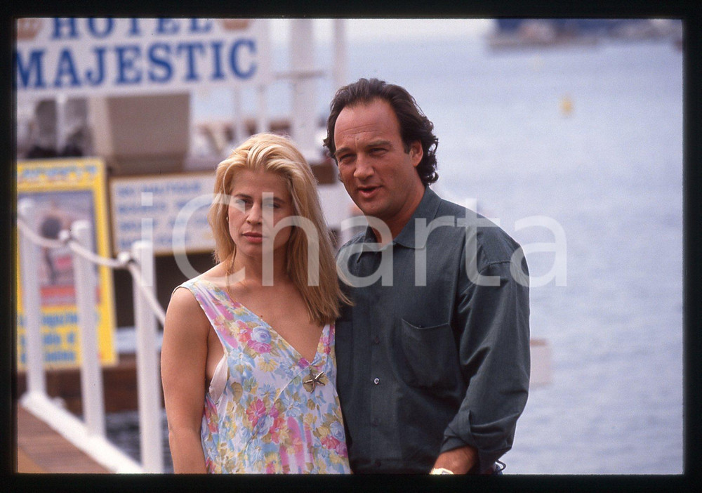 35mm vintage slide* 1994 FESTIVAL CANNES - Linda HAMILTON e Jim BELUSHI (35)