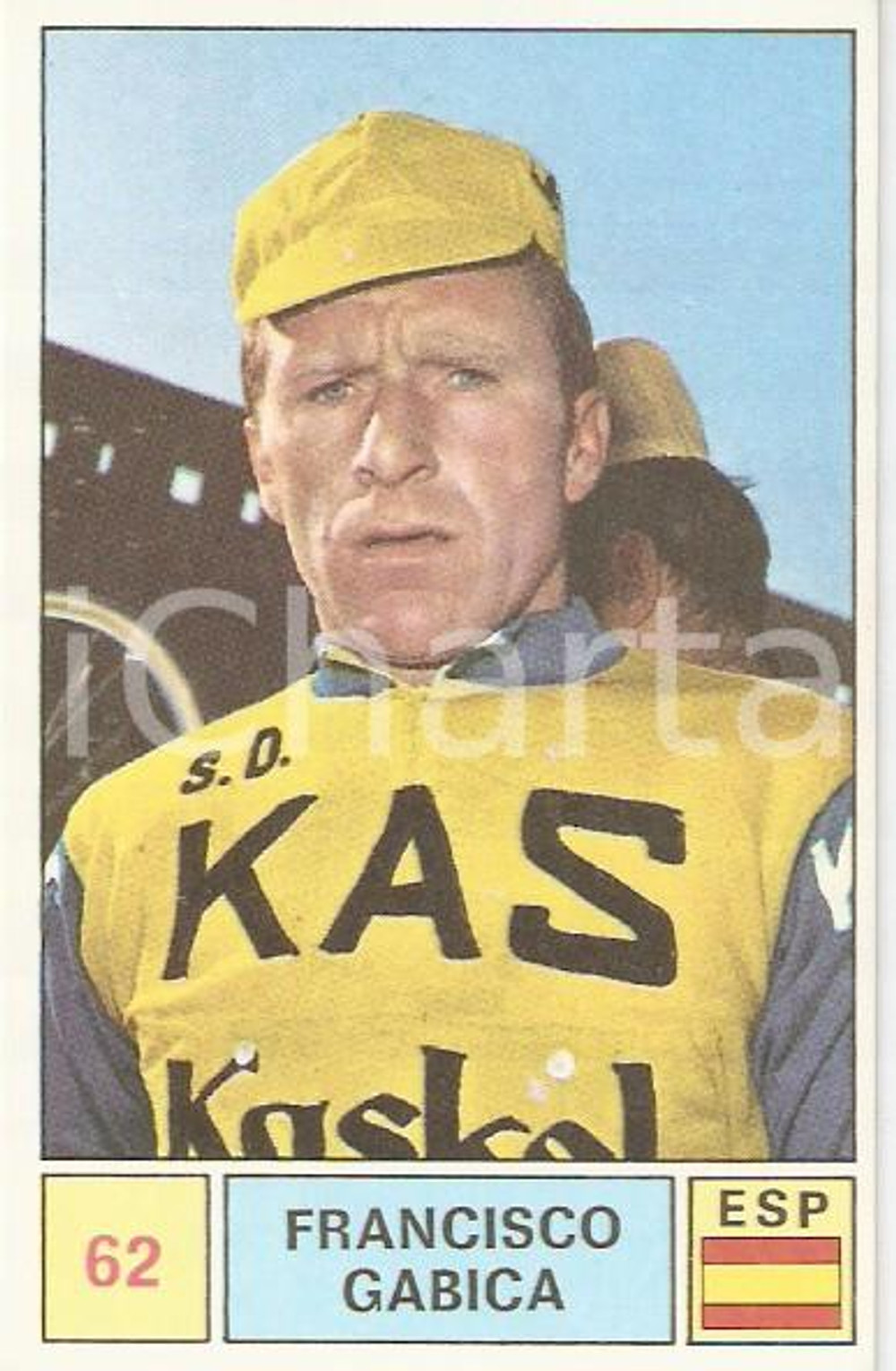 Oggetto da collezione cartaceo PANINI  SPRINT 1971 Figurina valida Francisco GABICA n. 62 Ciclismo 1