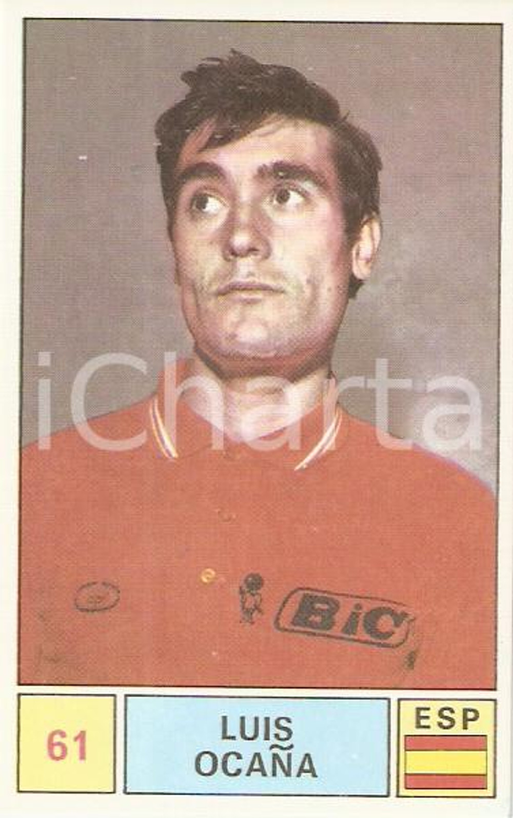 Oggetto da collezione cartaceo PANINI - SPRINT 1971 Figurina valida Luis OCANA n. 61 Ciclismo Sponsor BIC 1