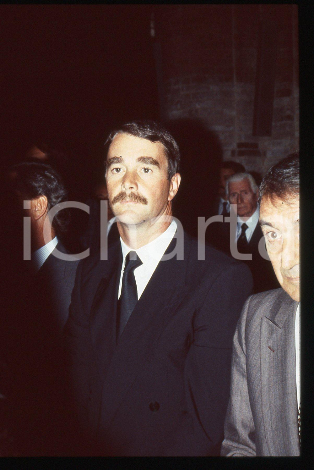 35mm vintage slide* 1990 ca COSTUME Nigel MANSELL Ritratto del pilota