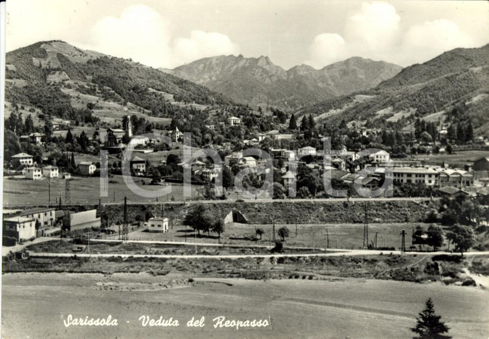 Cartolina originale da collezione 1955 BUSALLA GE Frazione SARISSOLA e ROCCHE del REOPASSO Cartolina FG VG 1