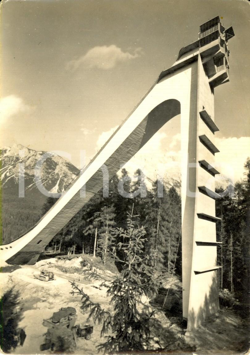Cartolina originale da collezione 1955 CORTINA D AMPEZZO BL Il trampolino olimpionico a ZUEL Cartolina FG VG 1