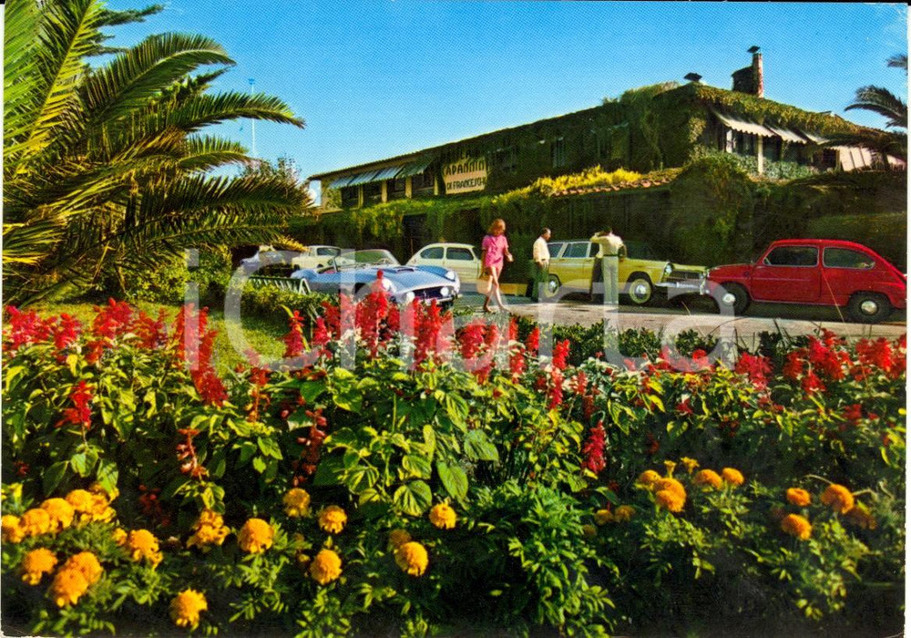 Cartolina originale da collezione 1968 FORTE DEI MARMI (LU) La CAPANNINA di FRANCESCHI *VINTAGE Animata FG VG 1