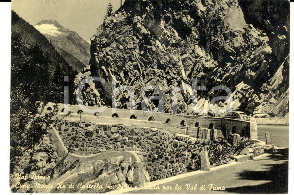 Cartolina originale da collezione 1957 VAL DAONE TN MONTE RE DI CASTELLO Cartolina a Cecilia GENTILE MORLANI 1