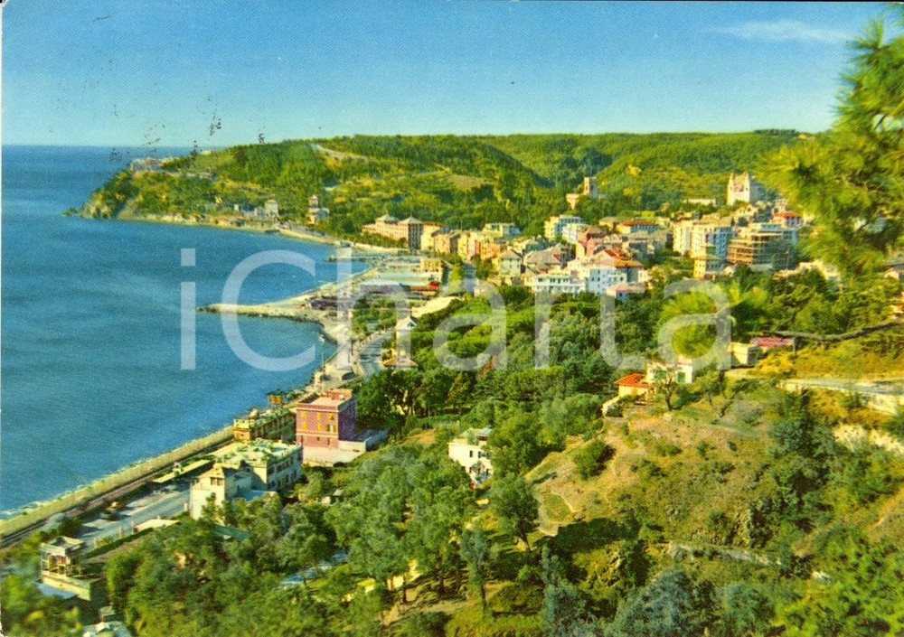 Cartolina originale da collezione 1958 ARENZANO GE Panorama da TERRAROSSA Cartolina postale VINTAGE FG VG 1