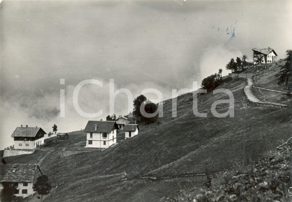 Cartolina originale da collezione 1968 SCOPELLO (VC) Scorcio panoramico del paese e del MONTE MERA *FG VG 1