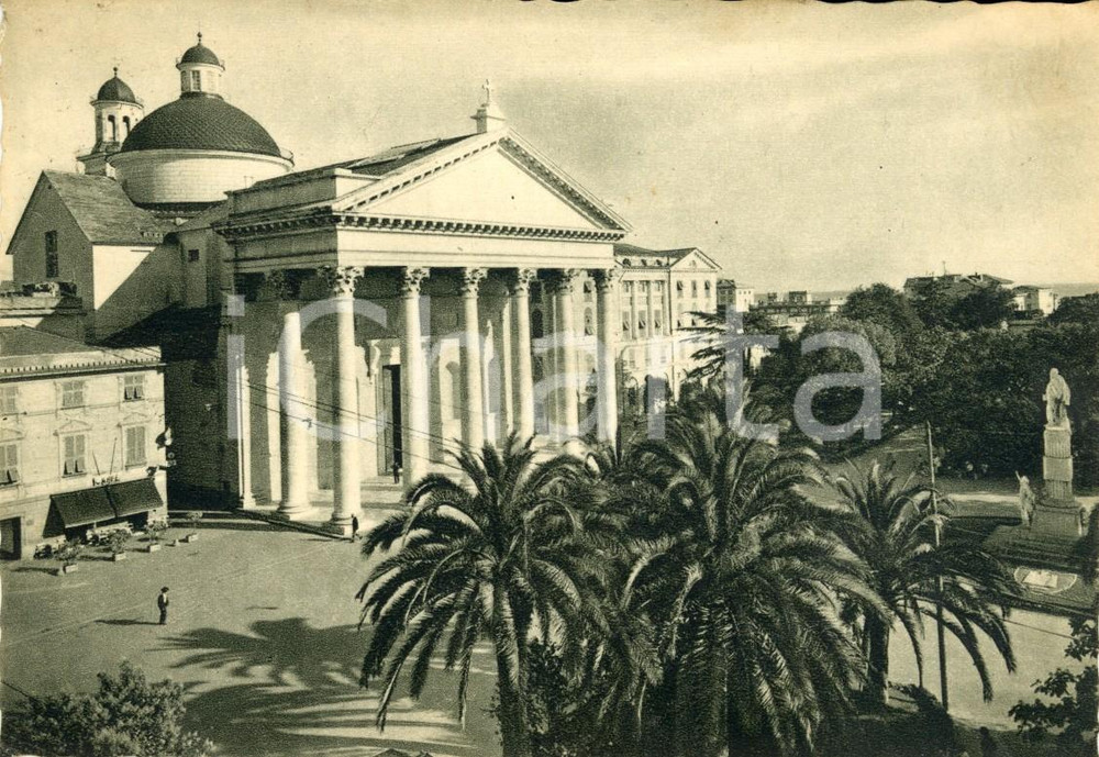 Cartolina originale da collezione 1948 CHIAVARI GE Veduta Cattedrale NOSTRA SIGNORA dell ORTO Cartolina FG VG 1