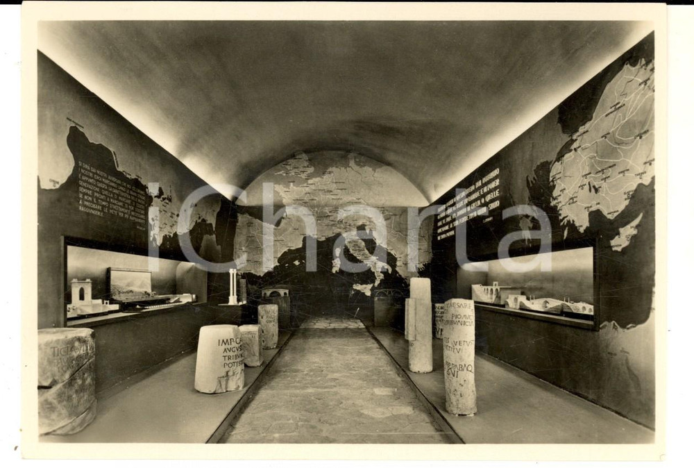 Cartolina originale da collezione 1938 ROMA Mostra Augustea RomanitÃ  - Sala Comunicazioni Imperiali *Cartolina 1