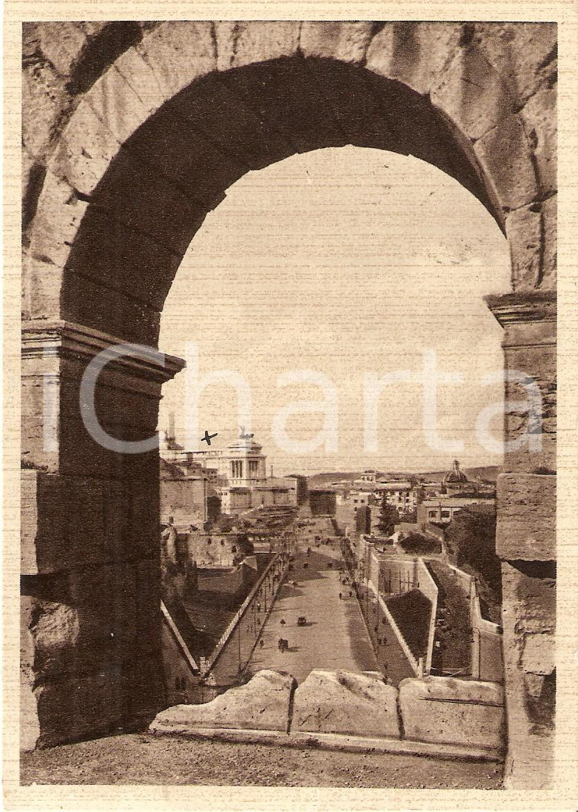 Cartolina originale da collezione 1939 ROMA Via dell Impero vista dal COLOSSEO Cartolina FG VG 1