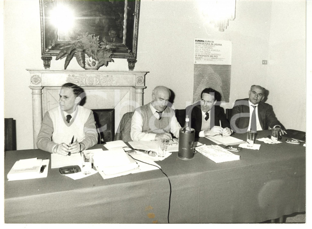 Fotografia d epoca originale 1984 GENOVA  Convegno Agricoltura in Liguria  PARTITO COMUNISTA ITALIANO Foto 1