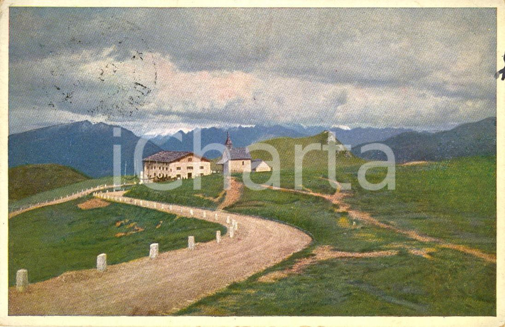 Cartolina originale da collezione 1929 VIPITENO BZ Strada nuova al Passo del GIOVO Cartolina FP VG 1