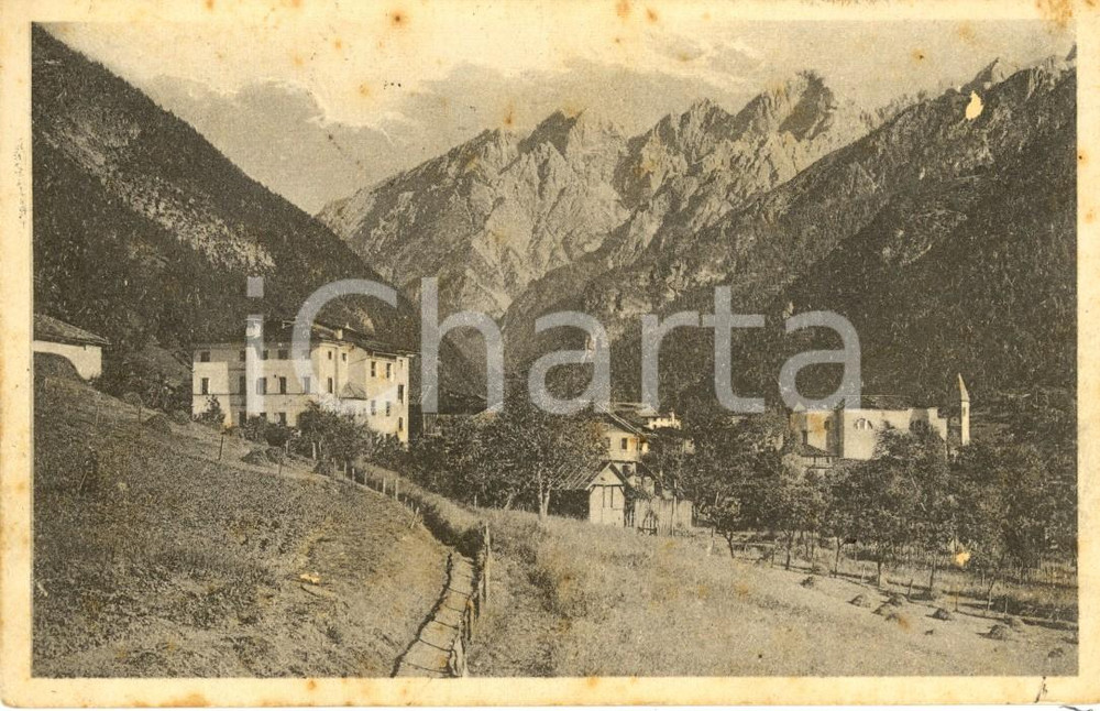 Cartolina originale da collezione 1926 CALALZO DI CADORE BL Veduta paese verso Gruppo MARMAROLE Cartolina FP VG 1
