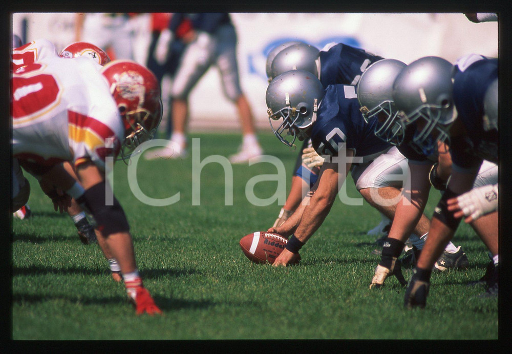35mm vintage slide* 1995 MILANO FOOTBALL RHINOS Milano vs GLADIATORI Roma