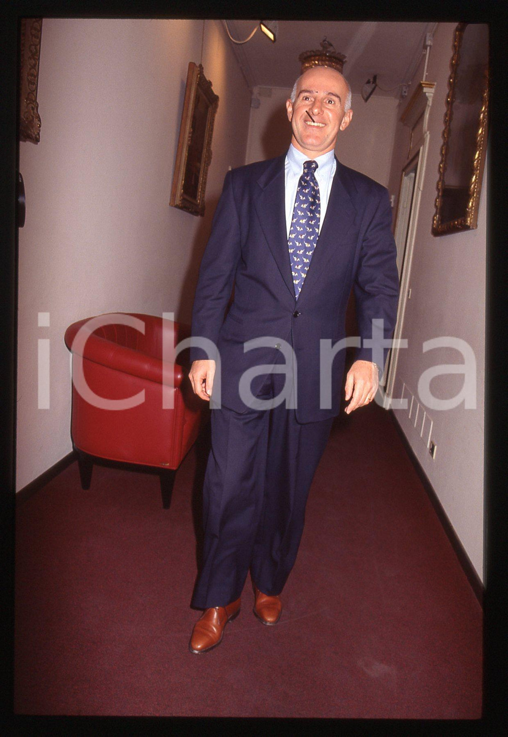 35mm vintage slide* 1990 ca ITALIA CALCIO Arrigo SACCHI - Ritratto allenatore 29