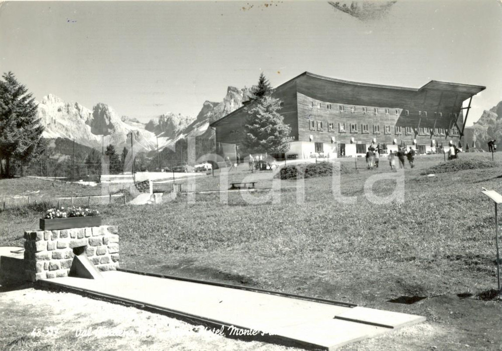 Cartolina originale da collezione 1965 BOLZANO Veduta del Grand Hotel MONTE PANA in VAL GARDENA  *FG VG 1