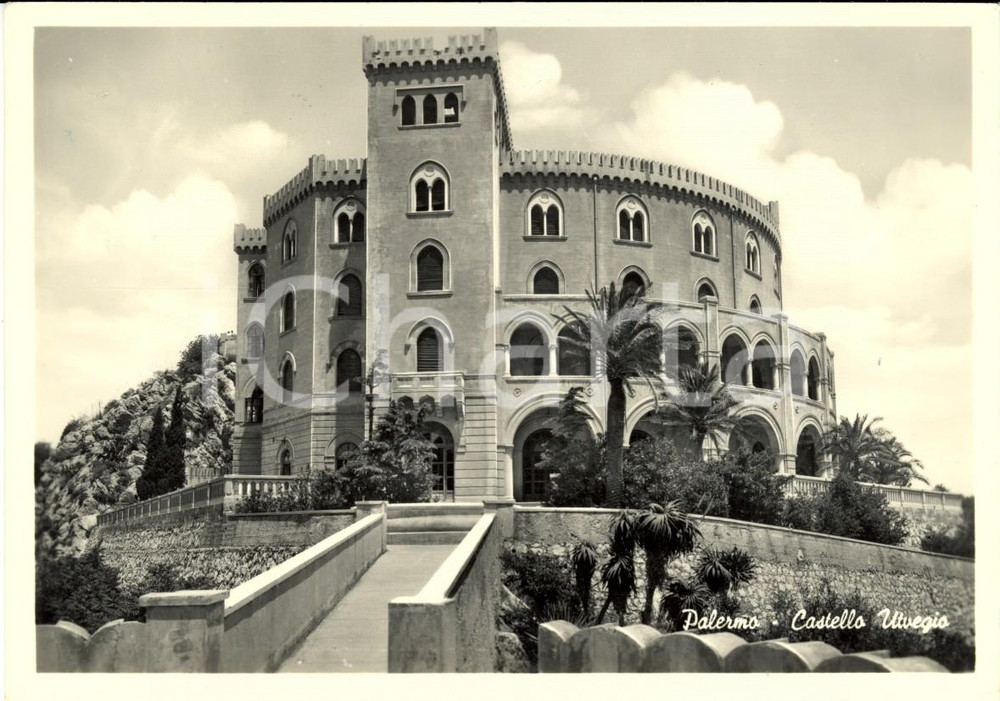 Cartolina originale da collezione 1960 PALERMO Veduta del Castello UTVEGGIO Cartolina postale FG VG 1