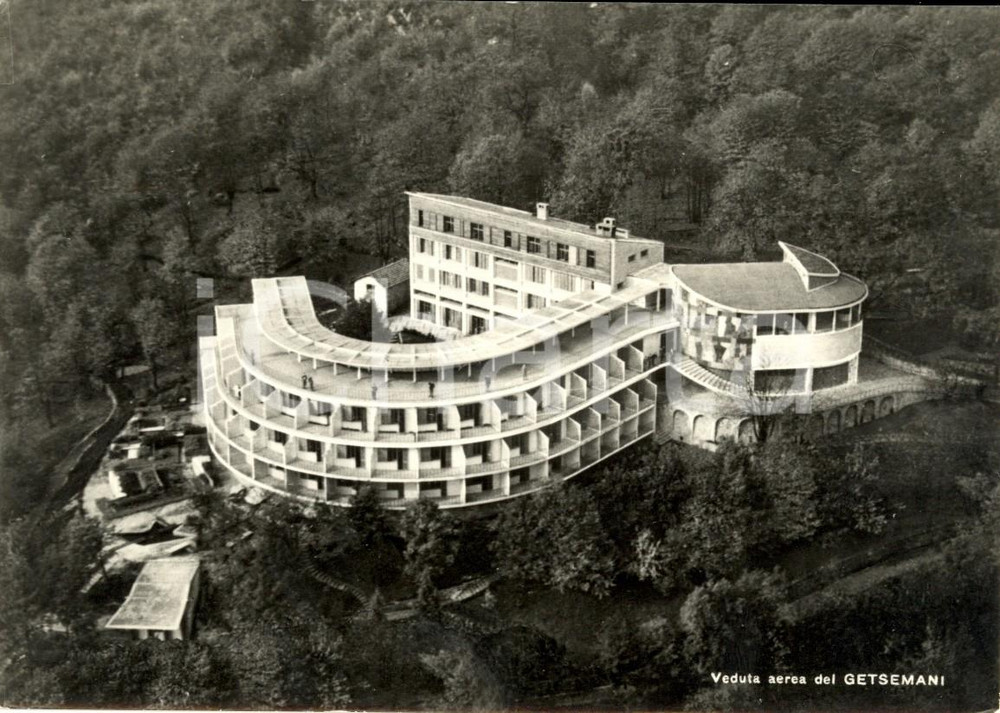 Cartolina originale da collezione 1963 CASALE CORTE CERRO (NO) Veduta Santuario GETSEMANI *Cartolina FG VG 1