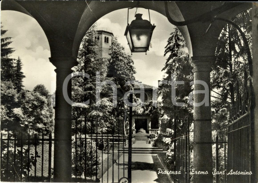 Cartolina originale da collezione 1958 PIACENZA Veduta dell'Eremo di SANT'ANTONINO *Cartolina postale FG VG 1