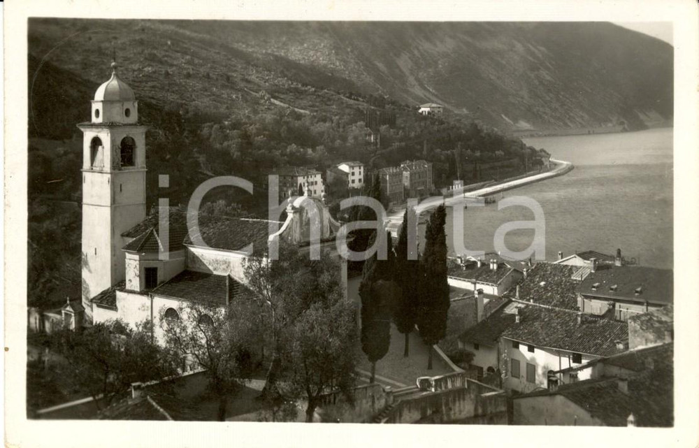 Cartolina originale da collezione 1942 NAGO-TORBOLE (TN) Veduta della Chiesa di SANT'ANDREA *Cartolina FP VG 1