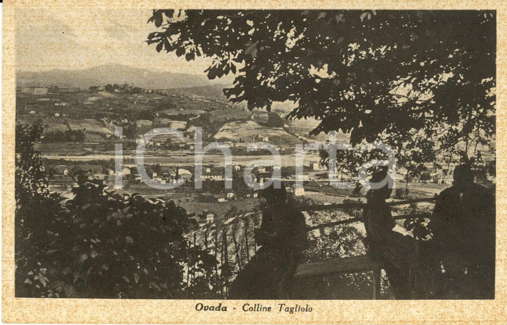 Cartolina originale da collezione 1939 OVADA (AL) Panorama Colline TAGLIOLO *Cartolina postale FP NV 1