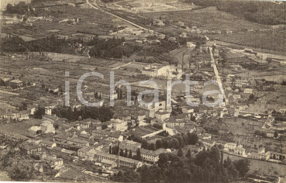 Cartolina originale da collezione 1941 VALMADRERA LC Veduta aerea del paese Cartolina postale FP NV 1