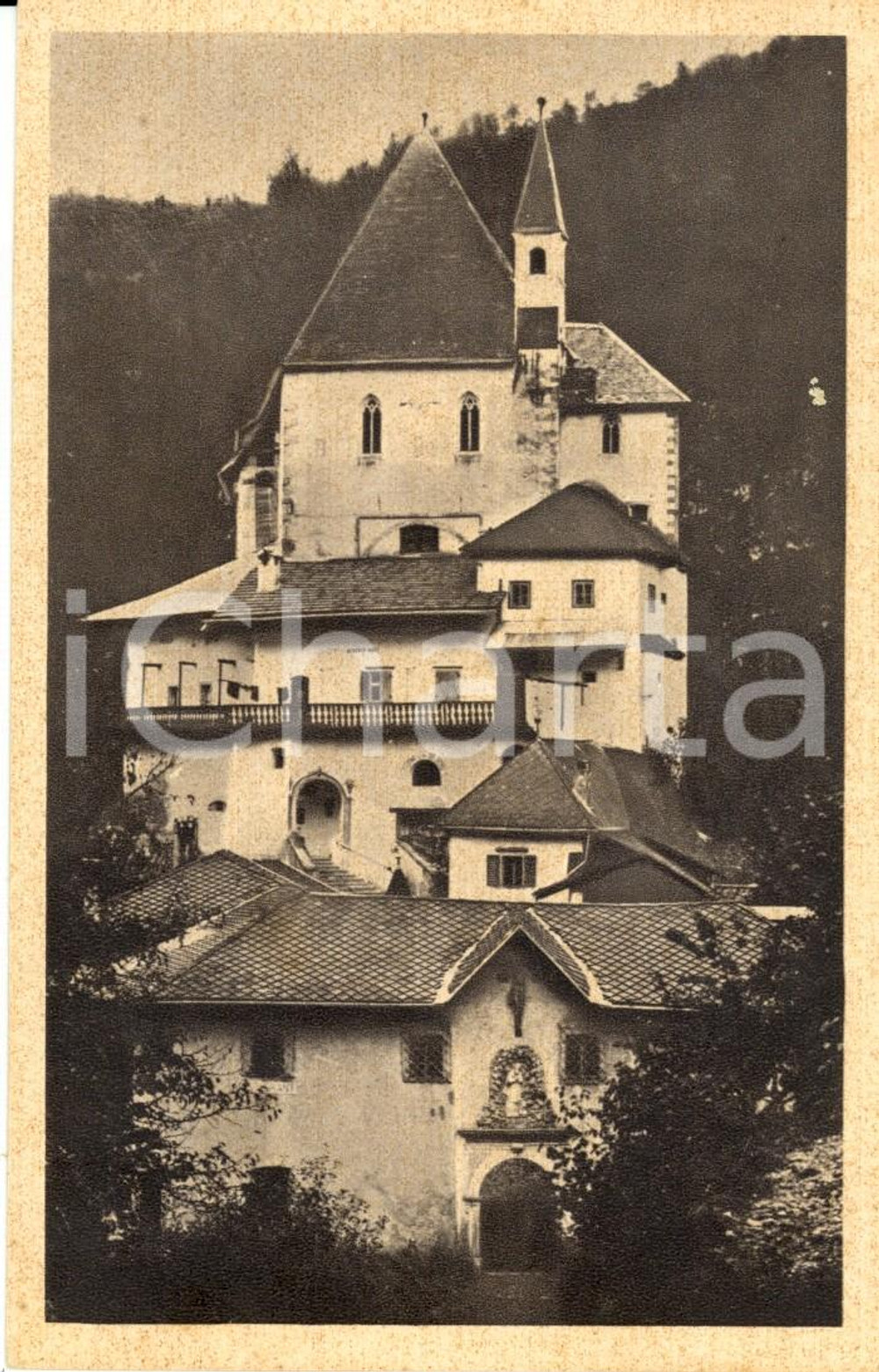Cartolina originale da collezione 1937 COREDO (TN) Santuario di SAN ROMEDIO in Valle di NON *Cartolina FP VG 1
