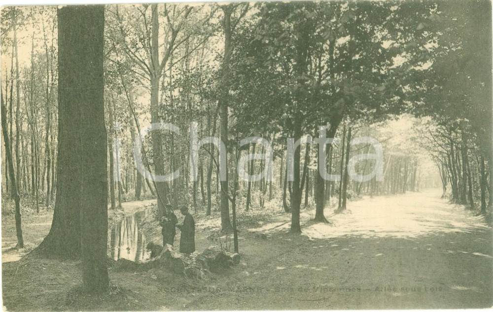Cartolina originale da collezione 1900 ca NOGENT-SUR-MARNE (F) Bambini al Bois de VINCENNES *Cartolina FP NV 1