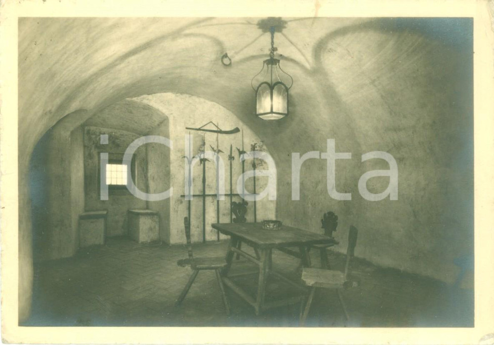 Cartolina originale da collezione 1938 GORIZIA Sala del Corpo di Guardia del Castello Cartolina FG VG 1