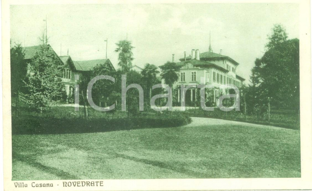 Cartolina originale da collezione 1940 ca NOVEDRATE (CO) Veduta di Villa CASANA *Cartolina FP NV 1