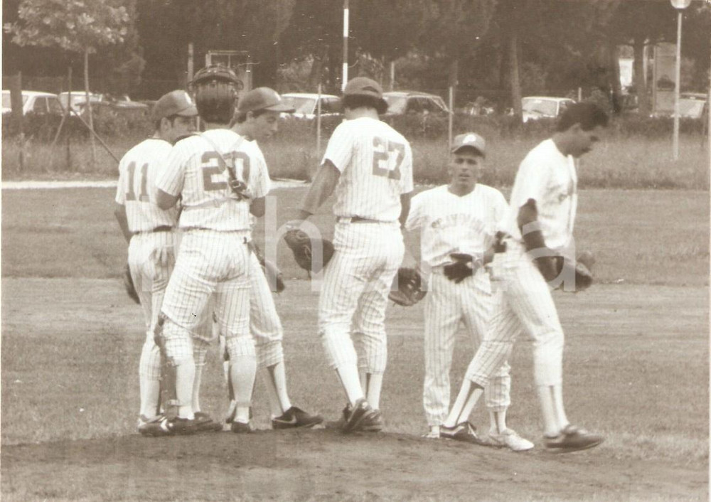 Fotografia d'epoca originale 1991 PESARO Scavolini BASEBALL Allenamento della squadra *Fotografia 1