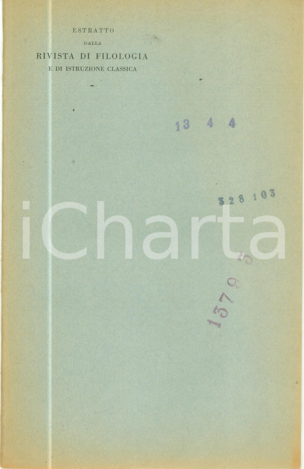 Libro, pubblicazione d epoca 1954 Luigi MORETTI Koina Asias Estratto da Rivista di Filologia 1