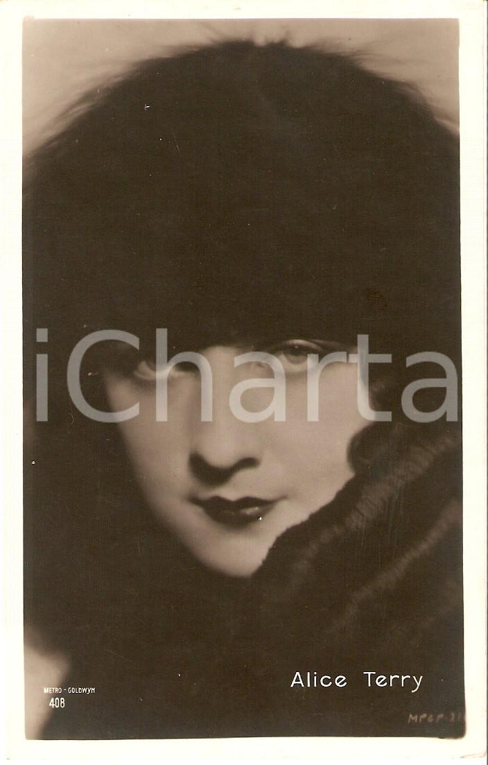 Cartolina originale da collezione 1920 ca CINEMA Attrice Alice TERRY Ritratto *Cartolina METRO GOLDWYN MAYER 1