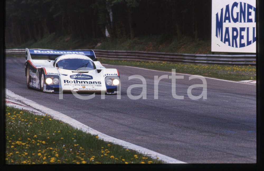 35mm vintage slide* 1985 1000 KM MONZA PORSCHE 956 ROTHMANS durante gara (2)