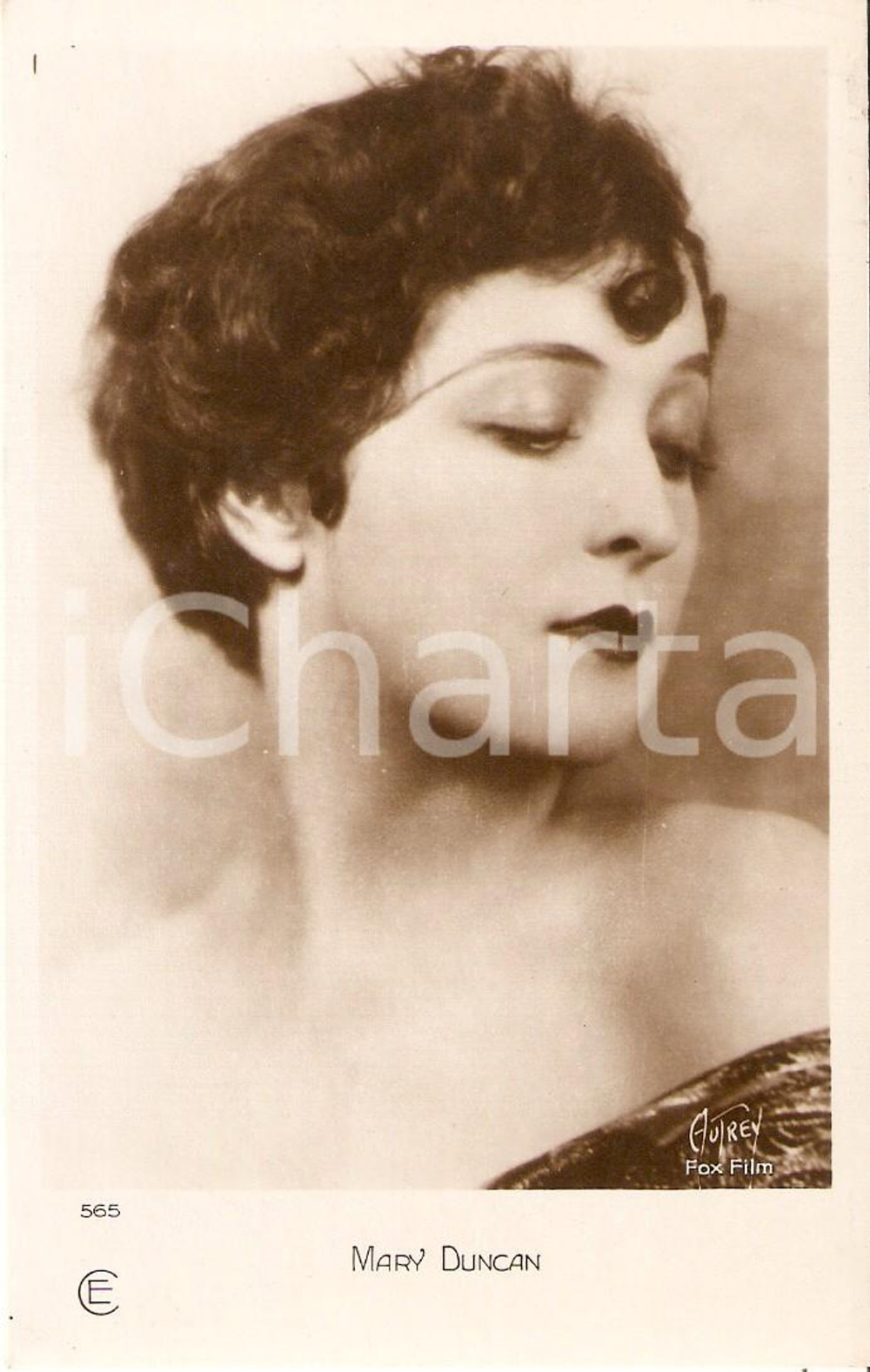 Cartolina originale da collezione 1930 ca CINEMA Actress Mary DUNCAN Portrait *Cartolina FP NV 1