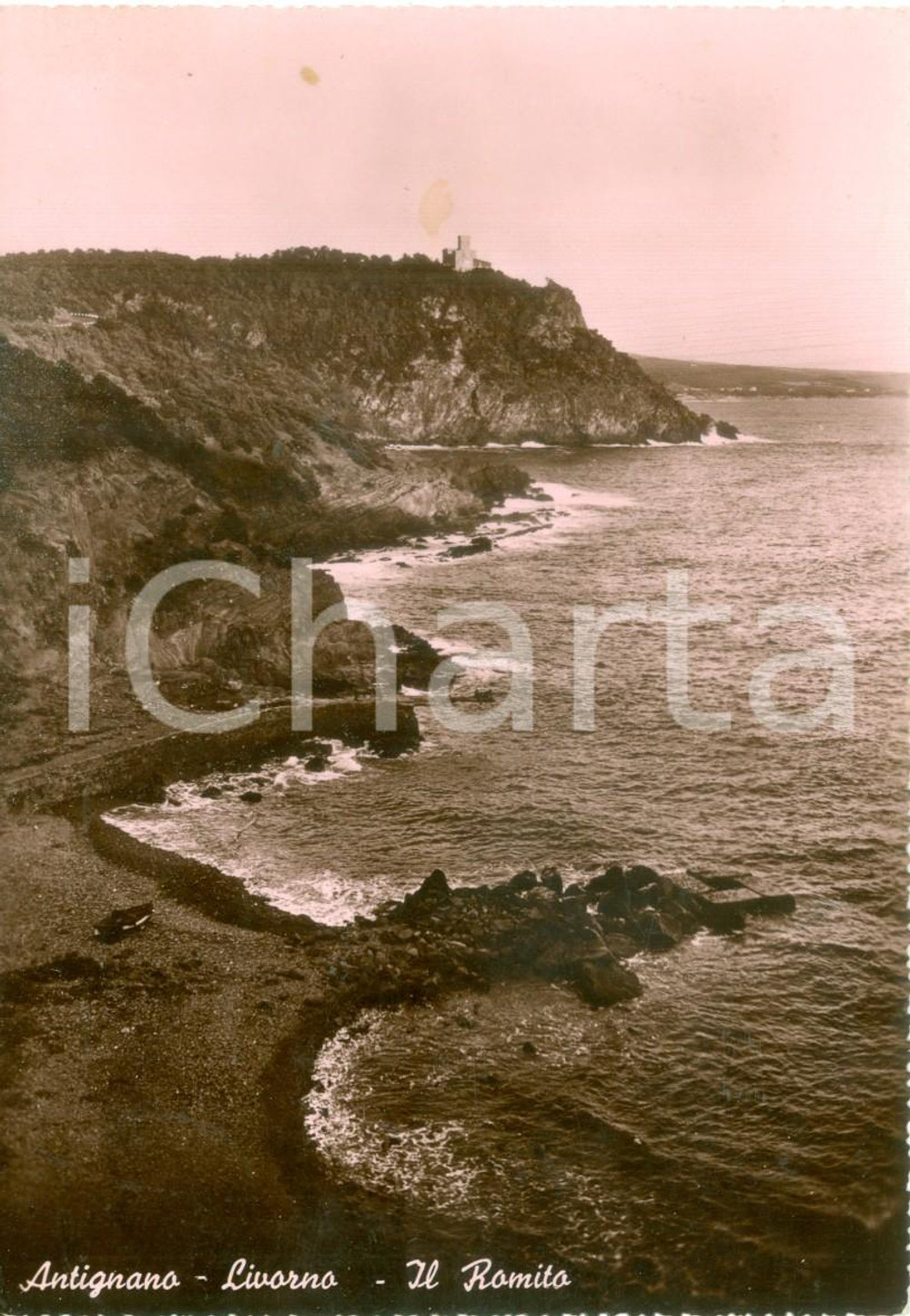 Cartolina originale da collezione 1951 LIVORNO Veduta del Romito di ANTIGNANO Cartolina FG VG 1