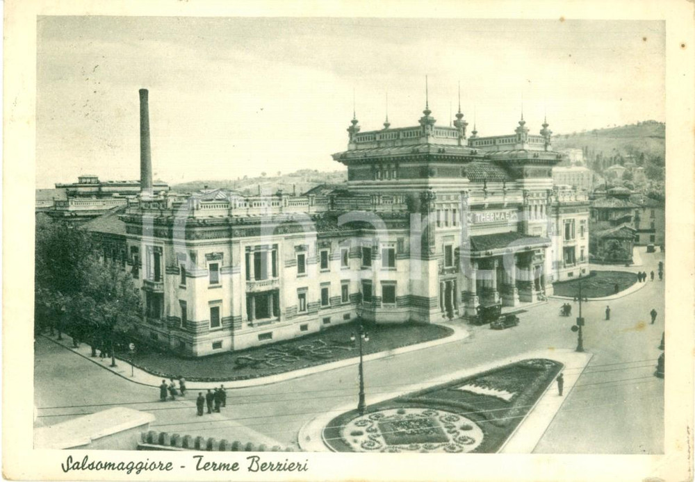 Cartolina originale da collezione 1951 SALSOMAGGIORE PR Veduta della Terme BERZIERI Cartolina FG VG 1