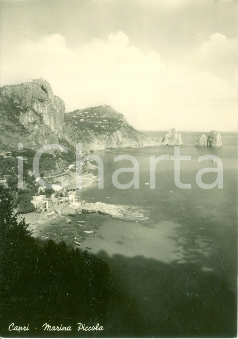 Cartolina originale da collezione 1948 CAPRI Panorama generale della MARINA PICCOLA Cartolina FG VG 1