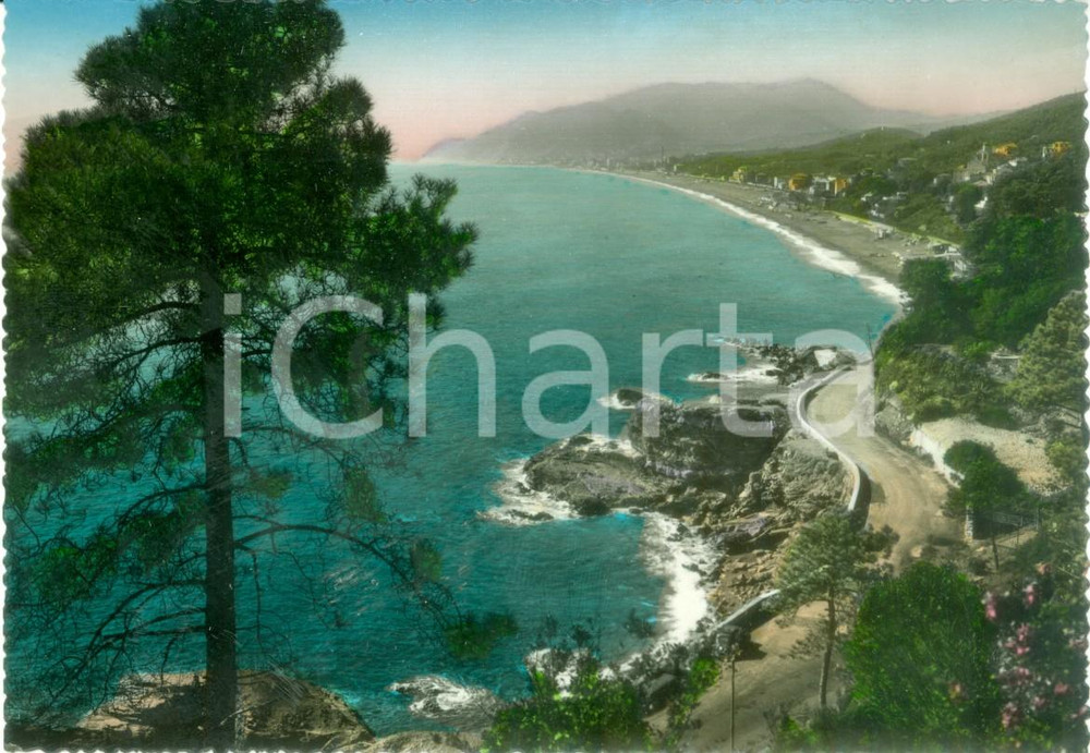 Cartolina originale da collezione 1954 CAVI DI LAVAGNA GE Panorama pittoresco Cartolina VINTAGE FG VG 1