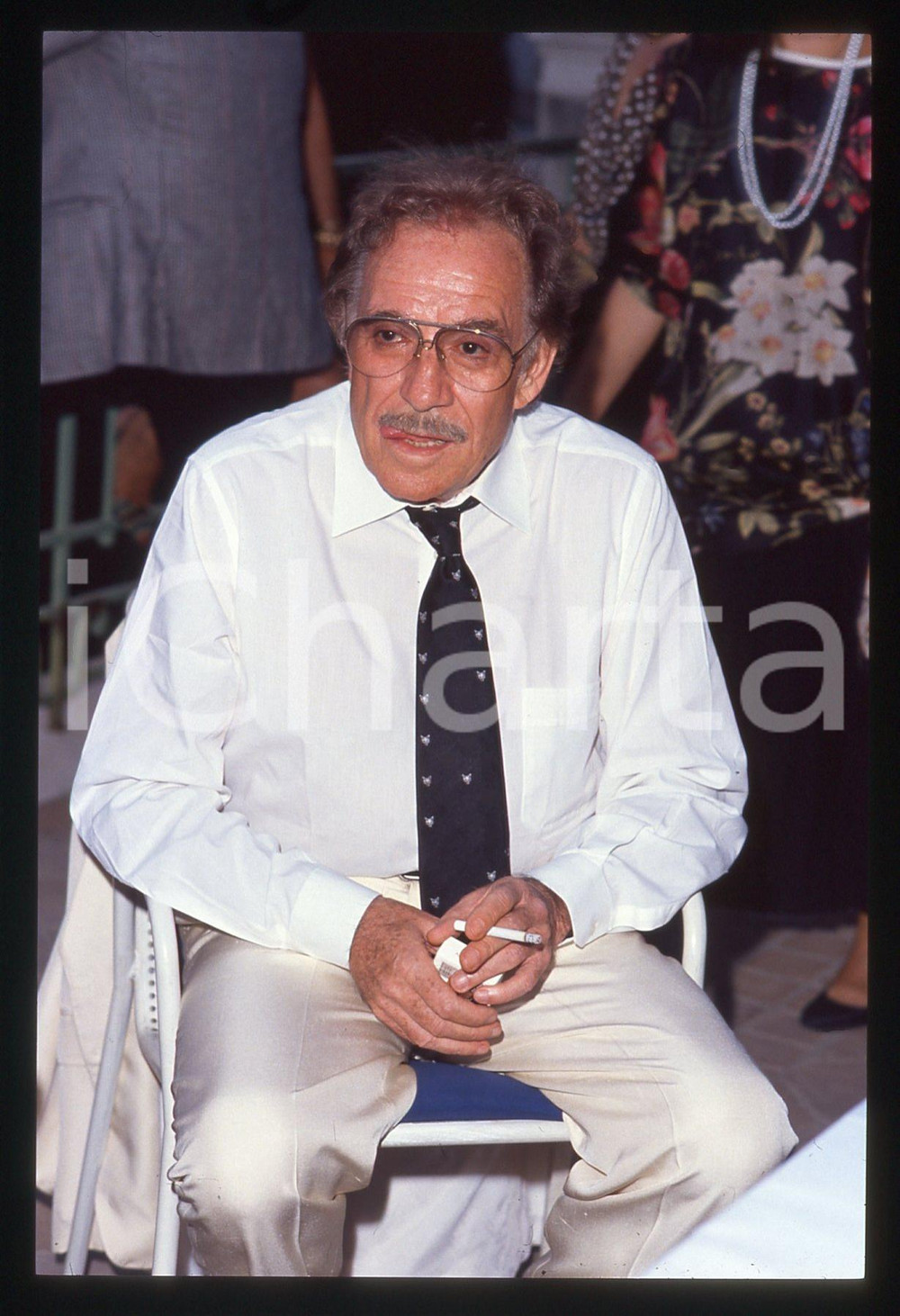 35mm vintage slide* 1990 TAORMINA Ugo TOGNAZZI - Ritratto dell'attore (2)
