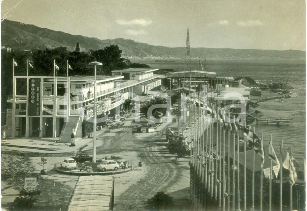 Cartolina originale da collezione 1969 MESSINA Veduta della Fiera MOTTA Scalificio IRIS *Cartolina FG VG 1