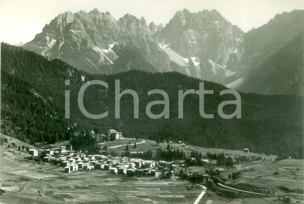 Cartolina originale da collezione 1953 LAGGIO DI CADORE BLValle col gruppo del CRIDOLA Cartolina FG VG 1