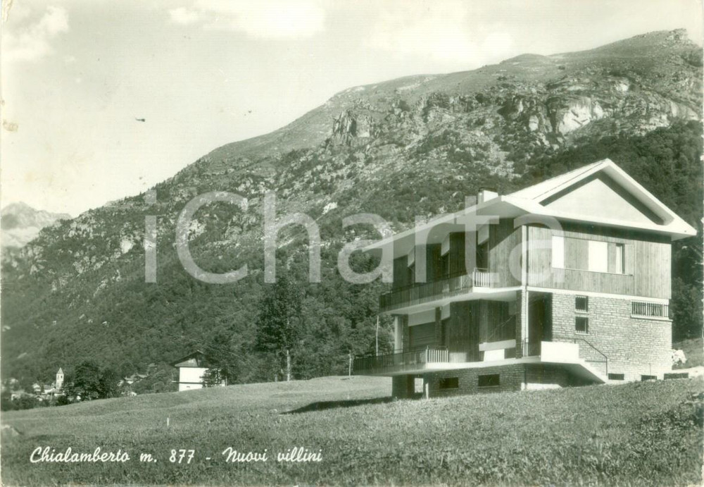 Cartolina originale da collezione 1963 CHIALAMBERTO TO Nuovi villini nella valle Cartolina DANNEGGIATA FG VG 1